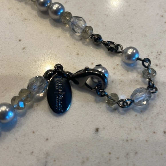 WHBM Single Strand Station Multi Bead Necklace 27" - Picture 3 of 4